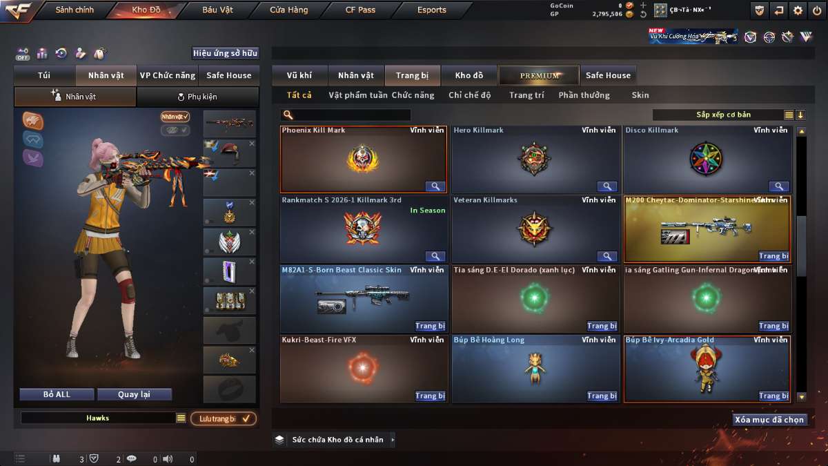 shop acc cf uy tin gia re